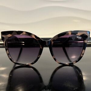 Quay It's My Way 55mm Milky Tortoise Smoke Cat Eye Sunglasses  125